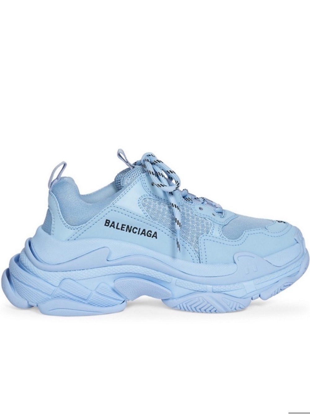 BALENCIAGA WMNS TRIPLE S SNEAKER 'BLUE Triple S Sneaker Baby Blue Sz 38